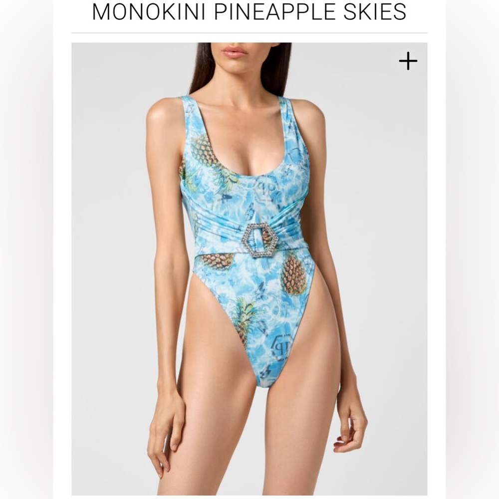 Monokini pineapple skies small true to size,beautiful and elegant Philipp Plein